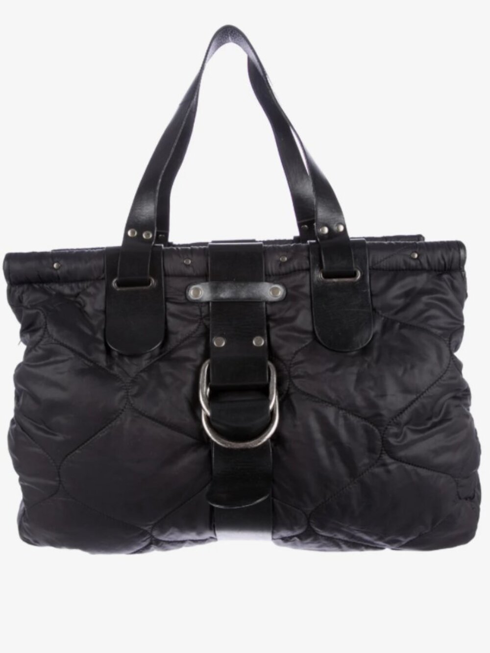 Dries Van Noten Quilted Nylon Tote